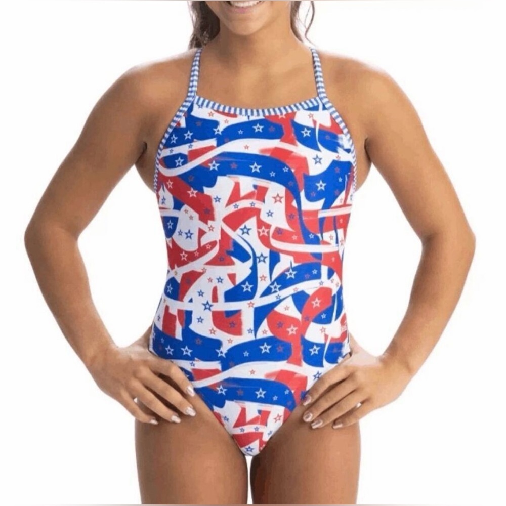 Dolfin Uglies Salute V-Back Competitive Swimsuit ~ Sizes XS - XL ~ NWT